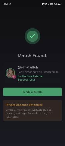 Screenshot of Secret Social Unlocker - Discover Hidden Social Media Accounts APK interface